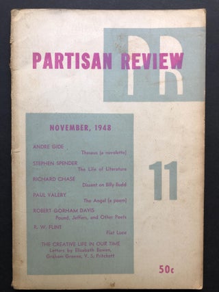 Item #H25243 Partisan Review, November 1948. Graham Greene, Stephen Spender, Andre Gide