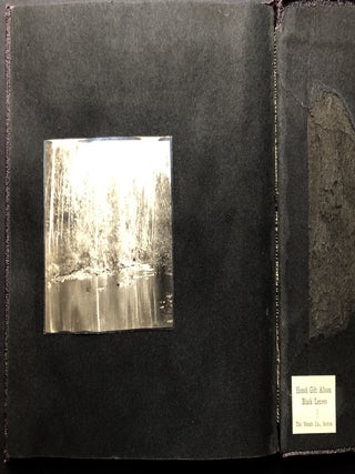 Small ca. 1910 photo album of a hunting trip, possibly Montana: fishing, black bears, elk, etc.