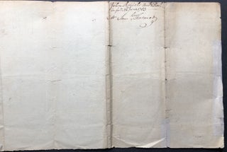 1774-1779 invoice from John Amiel Jr., NYC, to Samuel Harman for groceries, etc., paid in full in 1783 and signed by Amiel, a New York City merchant and loyalist
