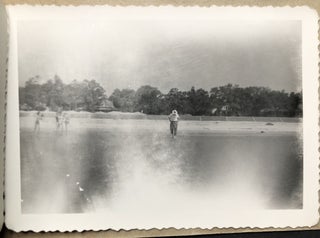 1955 small photo album: 6 women visiting Jack Adams Reptile Park & other amusements, Long Beach Mississippi