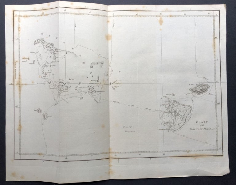 Item #H25298 Chart of the Friendly Islands, from Cook's Voyage to the Pacific, 1784. James Cook.