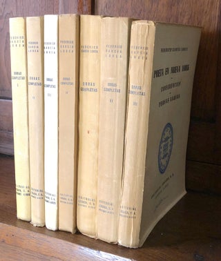 Item #H25497 Obras Completas, 7 of 8 volumes, lacking Vol. 8. Federico Garcia Lorca