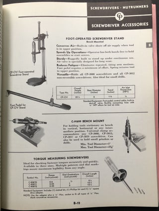 Catalog 574 (15th edition) 1959: Industrial Air Tools - Wrenches, Screwderivers, Drills, Hammers, Pneudraulic Tools, Dimplers, Railroad Equipment, etc.