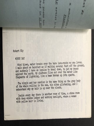 The Doe Sprouts from a Branch (early 1970s promotional pamphlet for University of Tampa Review)