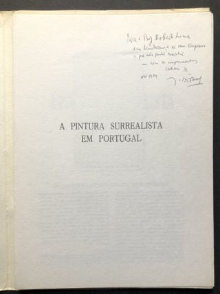 A Pintura Surrealista em Portugal -- inscribed