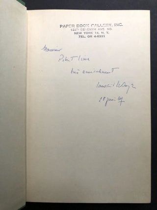 Jean Giraudoux: His Life and Works -- inscribed copy