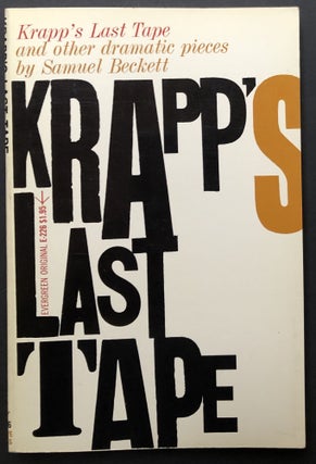 Item #H25647 Krapp's Last Tape and other dramatic pieces. Samuel Beckett