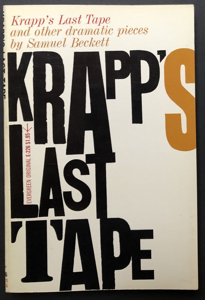 Item #H25647 Krapp's Last Tape and other dramatic pieces. Samuel Beckett.