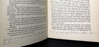 Tiger at the Gates -- drama critic Henry Hewes's copy with his notes