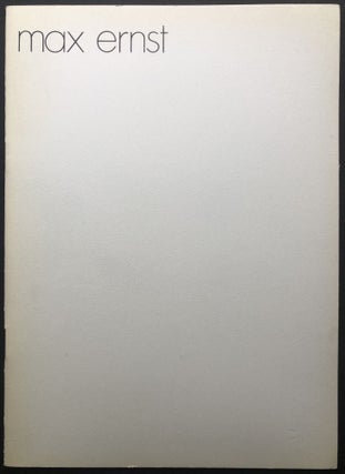 Item #H25786 Max Ernst, 11 Novembre - 2 Dicembre 1970, Il Fauno Galleria D'Arte. Max Ernst