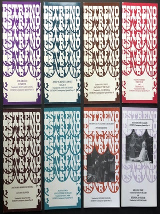 Estreno Contemporary Spanish Plays Series, Nos. 1-31