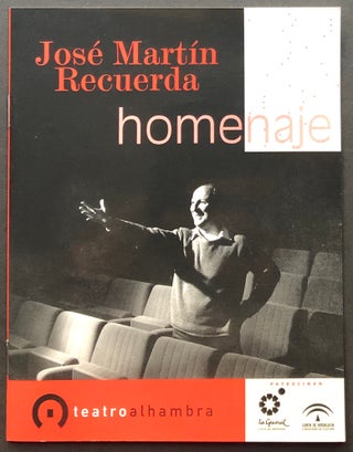 Item #H25811 Signed program for Homenaje, Oct-Nov. 1999, a tribute to the playwright at Teatro...