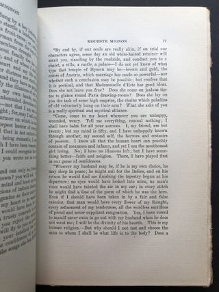 Modeste Mignon and other stories, limited to 100 copies, leatherbound
