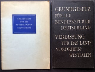 Item #H25905 Grundgesetz für die Bundesrepublik Deutschland, vom 23. Mai 1949 (1953 pamphlet)...