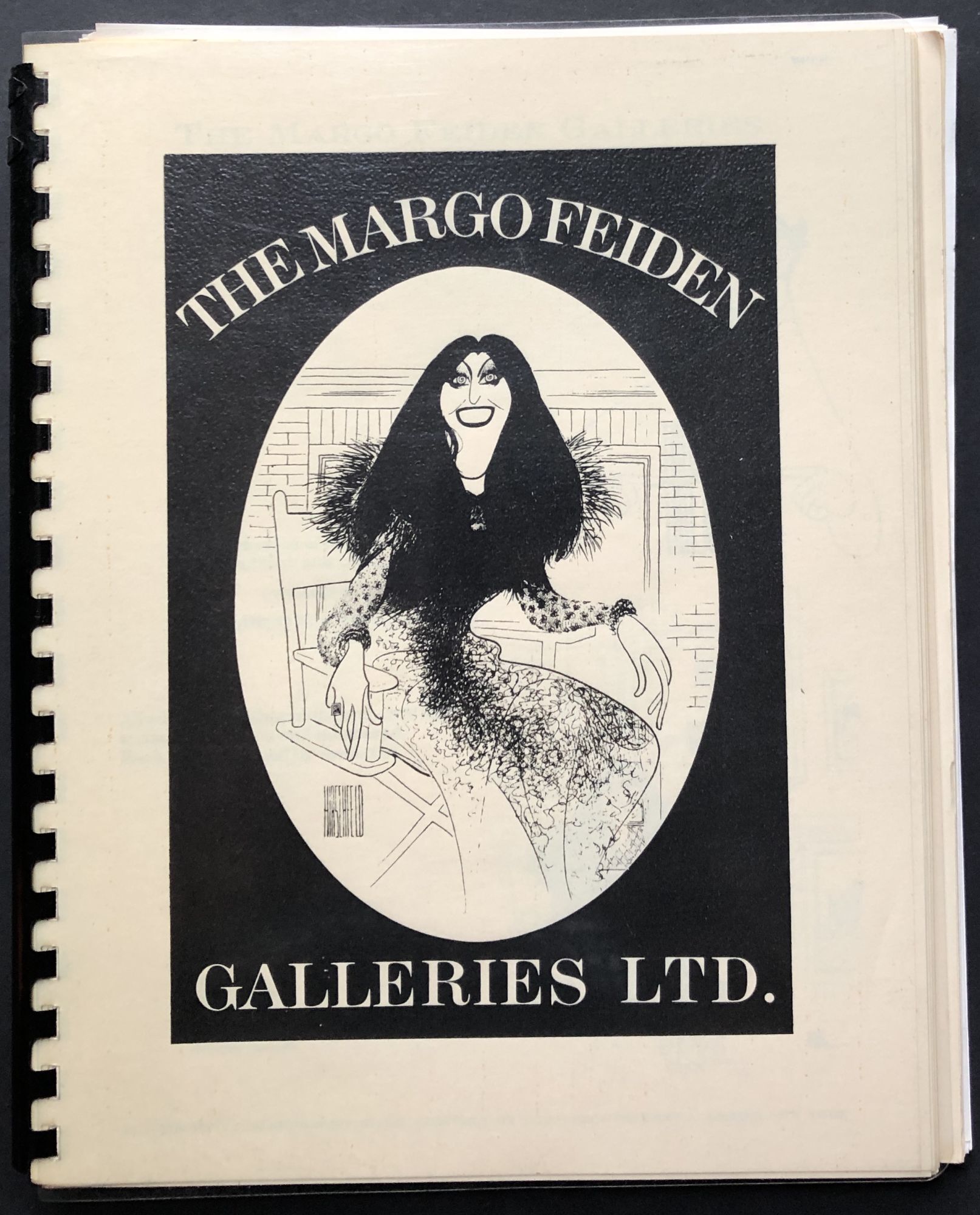 Ca. 1985 Margo Feiden Galleries catalog of Al Hirschfeld etchings