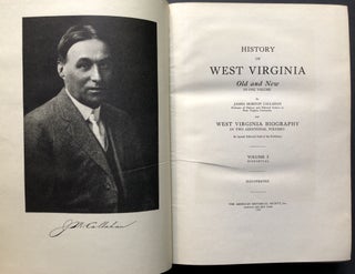 History of West Virginia, Old and New, in One Volume, and West Virginia Biography, in Two Additional Volumes (3 volumes)