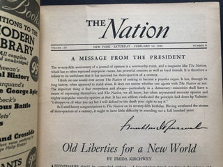 The Nation, February 10, 1940: 75th Anniversary Issue