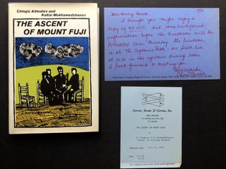 Item #H26167 The Ascent of Mount Fuji - Review copy with note to Henry Hewes, theater critic....