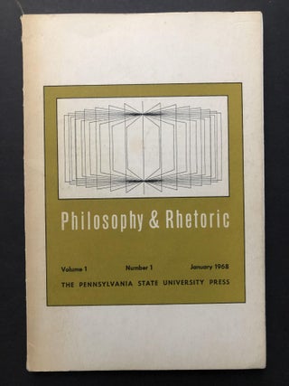 Philosophy & Rhetoric journal, Vol. 1 no. 1 January 1968 - Vol. 12 no. 1 Winter 1979 - 42 issues