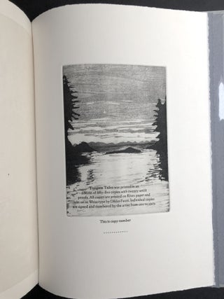 Tongass Tides, Text and Etchings - limited edition of 75 copies with 9 soft-ground etchings of Alaska on Rives