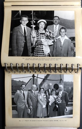 1964 souvenir photo album presented by Dravo Corporation to Chairman William E. Clark on retirement
