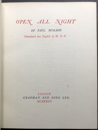 Open All Night & Closed All Night - signed and limited, handsome leather bindings