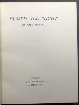 Open All Night & Closed All Night - signed and limited, handsome leather bindings