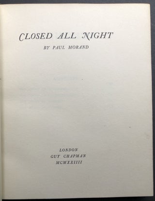 Open All Night & Closed All Night - signed and limited, handsome leather bindings