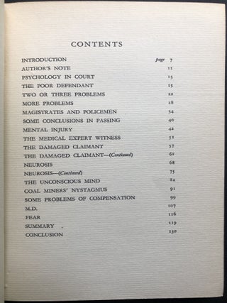 Psychology in Court, by a Doctor, introduction by a Solicitor