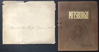 Item #H26402 1912 leatherbound booklet invitation to University of Pittsburgh commencement....