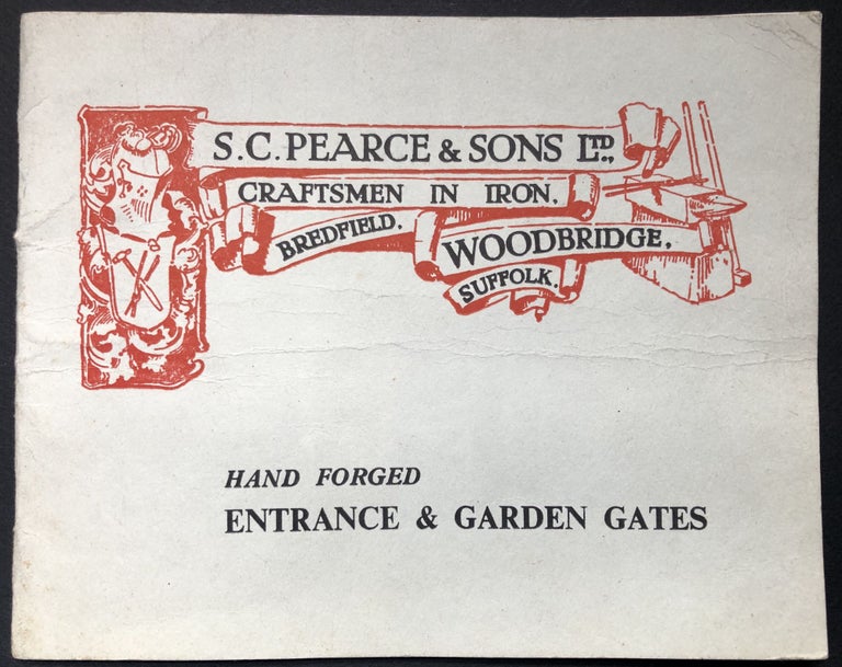 Item #H26428 1965 catalog of Hand Forged Entrance and Garden Gates. S. C. Pearce, Bredfield Sons, Suffolk.