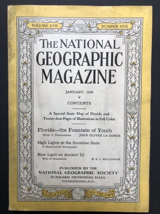 Item #H26478 National Geographic Magazine, January 1930: Florida Issue, plus article on Ancient...