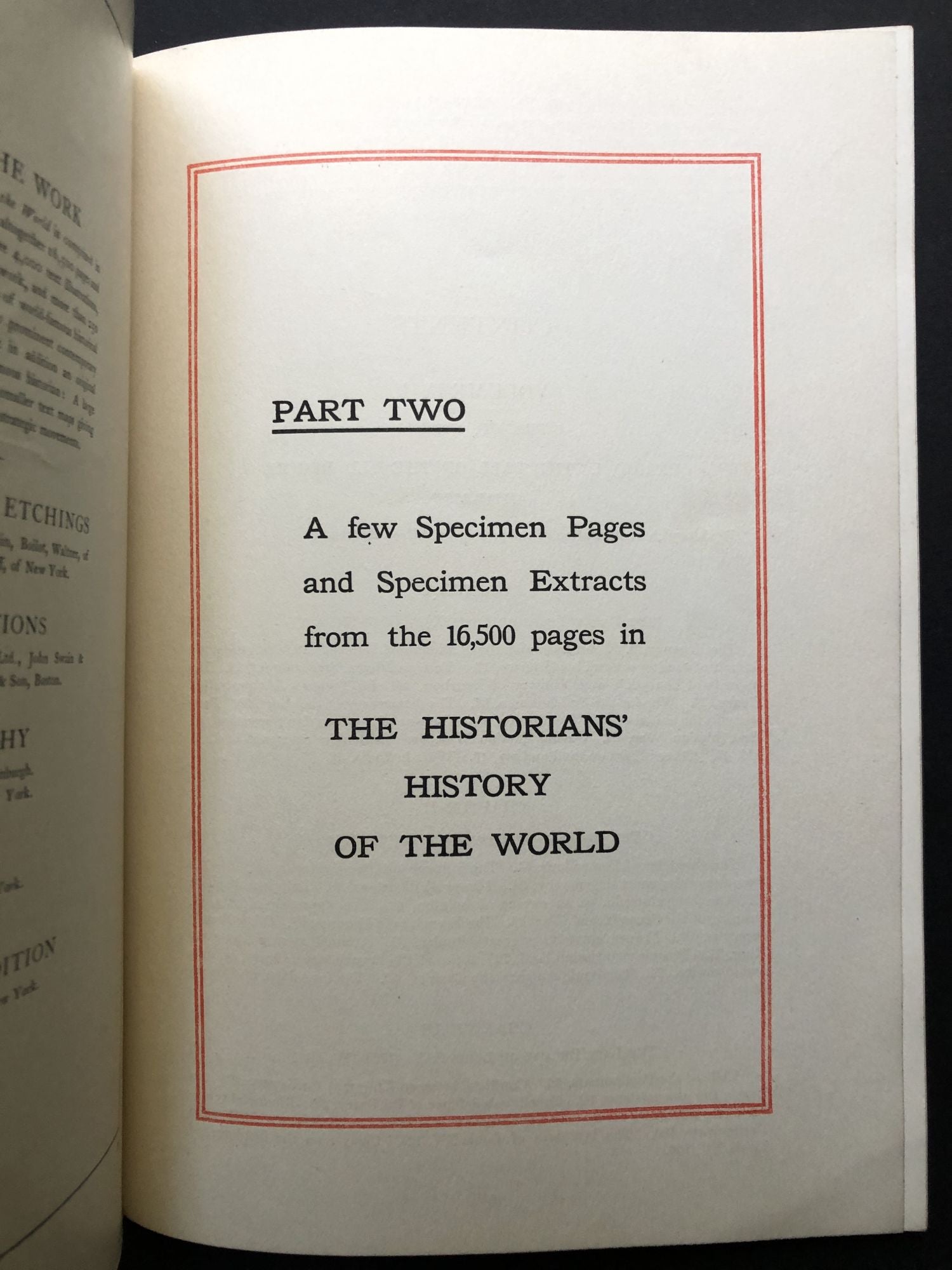 Prospectus pamphlet for the 1904 The Historians' History of the World ...