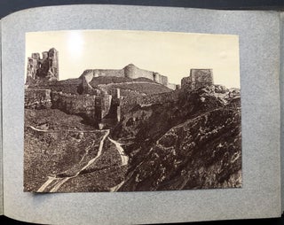 Old 1880s-1890s photo album of London and Edinburgh, 49 photos mostly measuring 8" x 6"