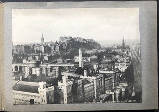 Old 1880s-1890s photo album of London and Edinburgh, 49 photos mostly measuring 8" x 6"