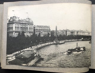 Old 1880s-1890s photo album of London and Edinburgh, 49 photos mostly measuring 8" x 6"