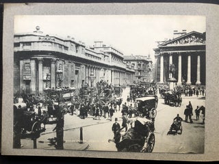 Old 1880s-1890s photo album of London and Edinburgh, 49 photos mostly measuring 8" x 6"