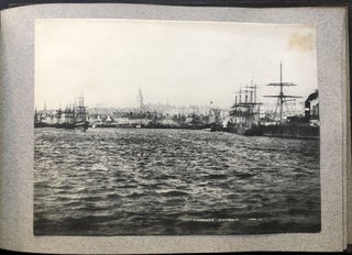 Old 1880s-1890s photo album of London and Edinburgh, 49 photos mostly measuring 8" x 6"
