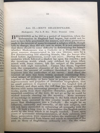 The Dublin Review, Vol. IV, New Series, January & April, 1865