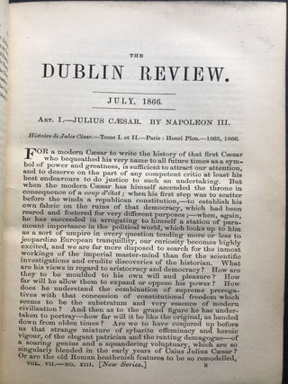 The Dublin Review, Vol. VII, New Series, July & October, 1866