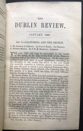 The Dublin Review, Vol. VI, New Series, January & April, 1866