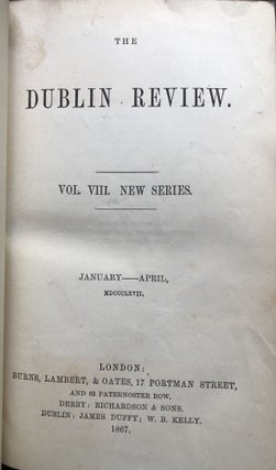 The Dublin Review, Vol. VIII, New Series, January & April, 1867