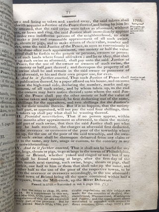Laws of the Commonwealth of Pennsylvania, Vol. I (1810)