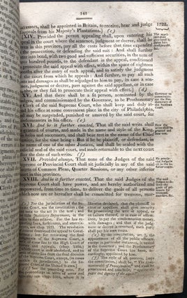 Laws of the Commonwealth of Pennsylvania, Vol. I (1810)