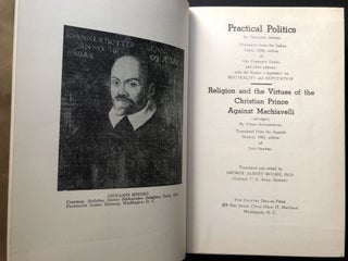 Item #H26769 Practical Poltics (Botero) [and] Religion and the Virtues of the Christian Prince,...