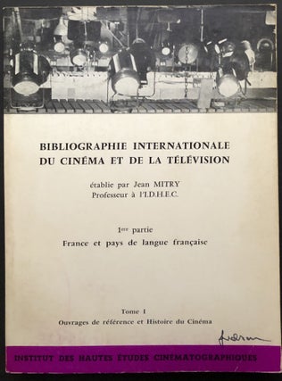 Item #H26891 Bibliographie internationale du cinéma et de la télévision, 1ere partie: France...