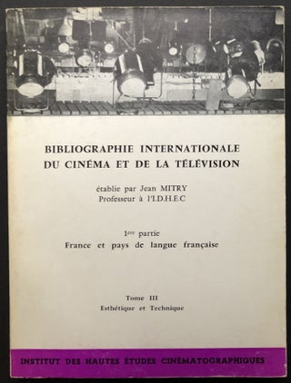 Item #H26893 Bibliographie internationale du cinéma et de la télévision, 1ere partie: France...