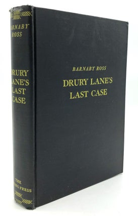 Item #H26973 Drury Lane's Last Case, The Tragedy of 1599 -- Lee family copy. Frederic Dannay,...