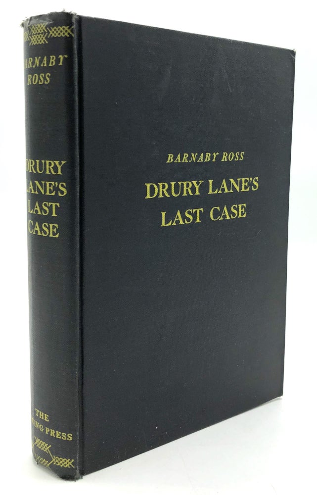 Item #H26973 Drury Lane's Last Case, The Tragedy of 1599 -- Lee family copy. Frederic Dannay, Manfred B. Lee.