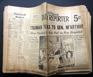 Item #H27082 Pittsburgh Daily Reporter, Vol. 1, no. 1 (Oct. 15, 1950) - no. 34 (Nov. 17, 1950),...